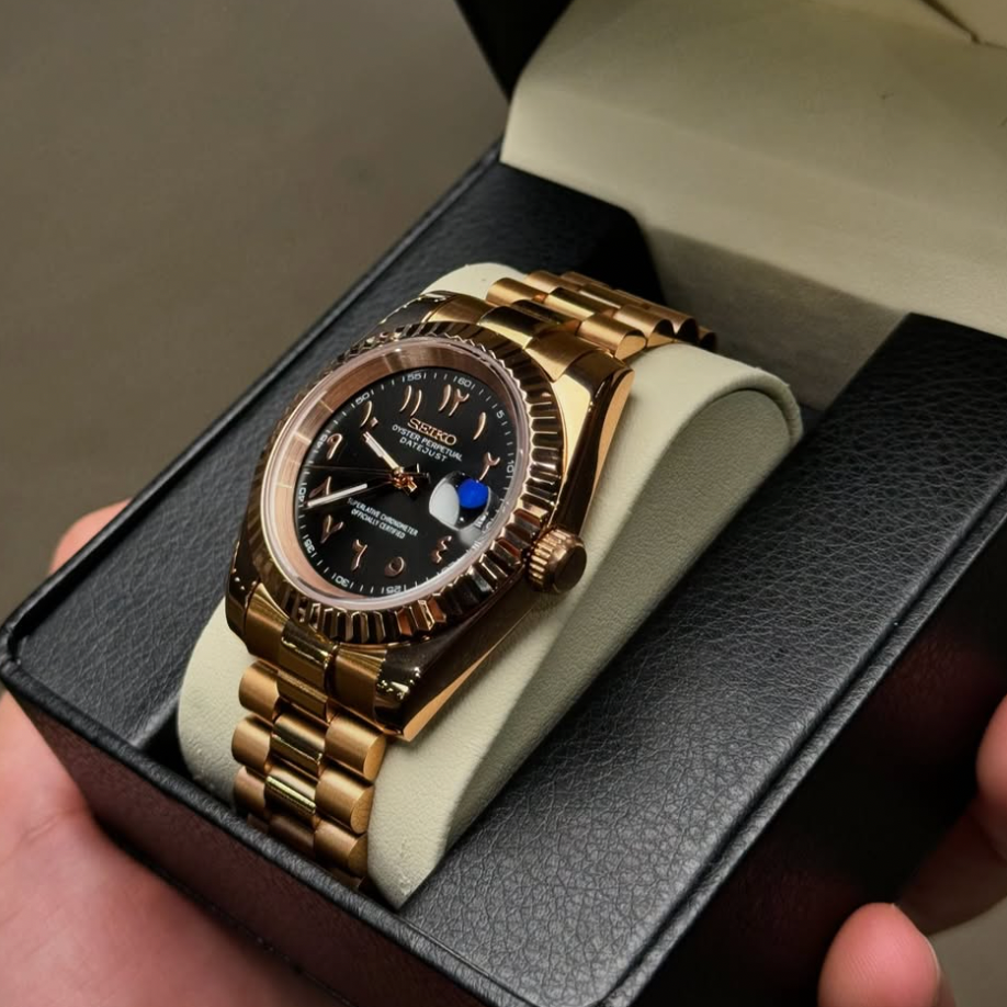 VELANCE® Rose Gold Chocolate Arabic Dial